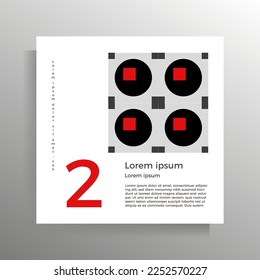 Cover in geometric style. Design template for book, booklet, brochure, poster. The format is square. Vector illustration.