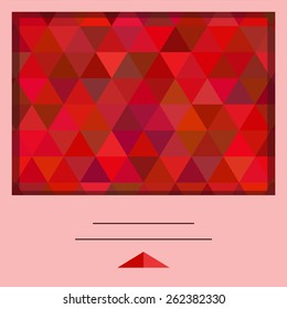 Cover with a geometrical pattern for your design
