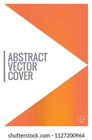 Cover gold design template. Notebook creative layout. Background for corporate annual report, poster, magazine first page. Minimal leaflet, business flyer. Promotion concept card. A4 geometric cover