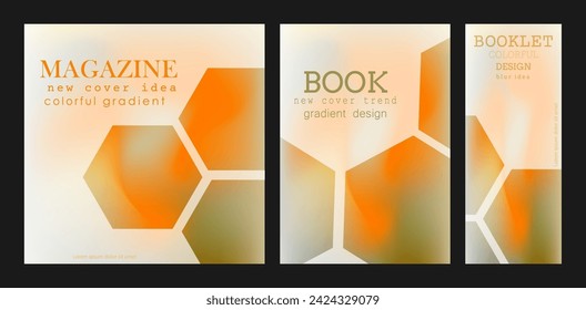 The cover is with a gradient. Colorful blur, the idea of a banner, brochure, catalog or booklet. A template for creative design