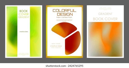 The cover is with a gradient. Colorful blur, the idea of a banner, brochure, catalog or booklet. A template for creative design