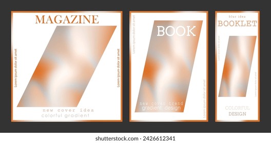 The cover is with a gradient. Colorful blur, the idea of a banner, brochure, catalog or booklet. A template for creative design