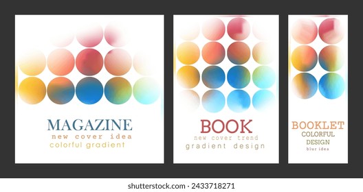 La cubierta es con un degradado. Borroso colorido, la idea de un banner, folleto, catálogo o folleto. Una plantilla para el diseño creativo