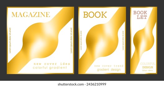 The cover is with a gradient. Colorful blur, the idea of a banner, brochure, catalog or booklet. A template for creative design