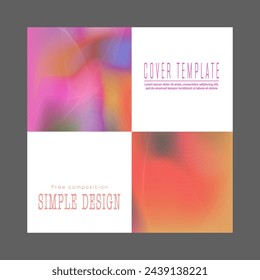 La cubierta es con un degradado. Borroso colorido, la idea de un banner, folleto, catálogo o folleto. Una plantilla para el diseño creativo