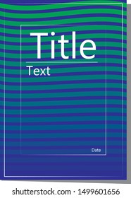 Cover in green and blue.