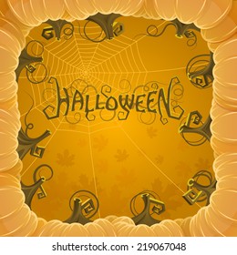 Cover halloween. Vector illustration