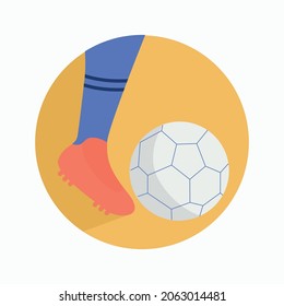 Cover for Highlights in Social Media. Football. Sports blog. Vector illustration