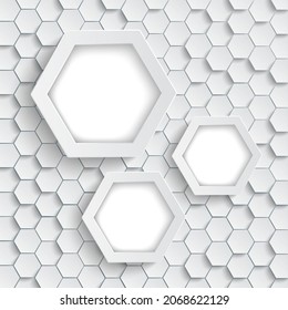 Cover with honeycomb structure. Eps 10 vector file.