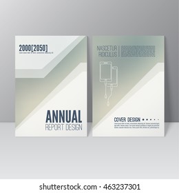 Cover for journal, book, magazine. Leaflet Flyer A4 size template design. 