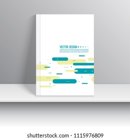 Cover for journal, magazine. Leaflet Flyer template A4 size design. Layout for book, brochure, flyer, poster, booklet, leaflet, postcard, flier, headline, annual report. vector