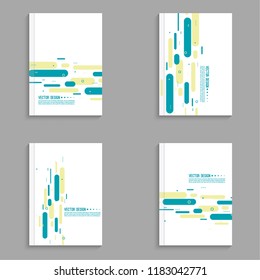 Cover for journal, magazine. Leaflet Flyer template A4 size design. Layout for book, brochure, flyer