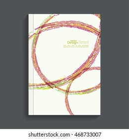 Cover for journal, magazine. Leaflet  Flyer template A4 size design.
