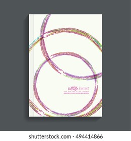 Cover for journal, magazine. Leaflet  Flyer template A4 size design. 