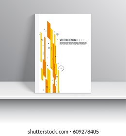 Cover for journal, magazine. Leaflet Flyer template A4 size design. 