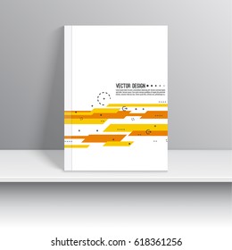 Cover for journal, magazine. Leaflet Flyer template A4 size design. 