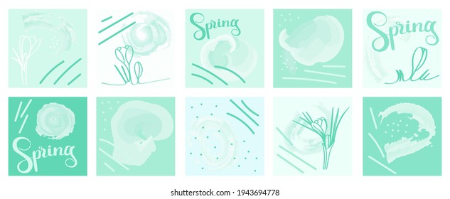 Cover kit - hello spring with floral print. Delicate pastel shades for a splash with a trendy design.