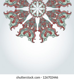 Cover with lace composition vector illustration