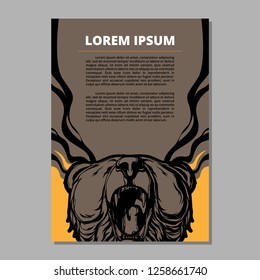 Cover Layout With Bear Model Design