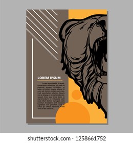 Cover Layout With Bear Model Design