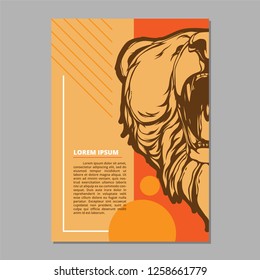 Cover Layout With Bear Model Design