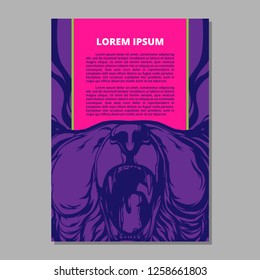 Cover Layout With Bear Model Design