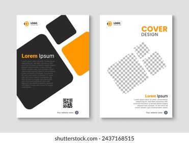 Cover layout design template. Annual report brochure template. Business flyer, book cover. Vector