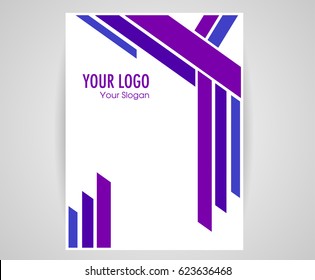 Cover layout design template, book cover 