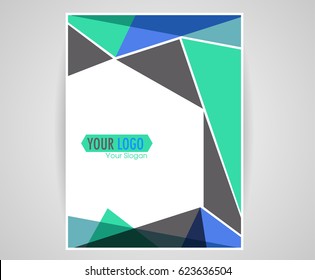 Cover layout design template, book cover 