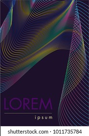 Cover layout with overflowing colors