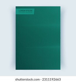 Cover layout, vertical orientation. Cover with abstract lines.