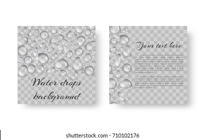 Cover leaflet for an environmental event with shiny drops of water.