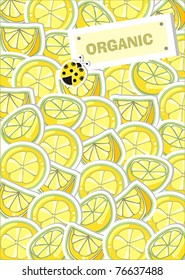 Cover with lemons