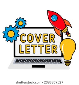 Ilustración vectorial de concepto de carta de portada con palabras clave, personas e iconos. Ilustración vectorial plana. Aislado en blanco.