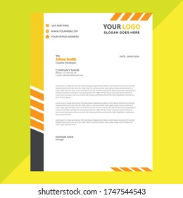 cover Letter Design and Modern Business Letterhead Design Template