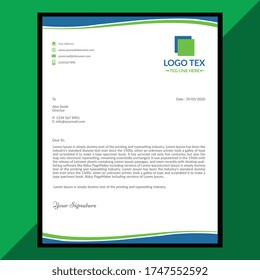 cover Letter Design and Modern Business Letterhead Design Template