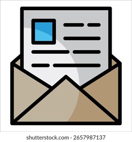 Elemento de icono de carta de presentación para diseño