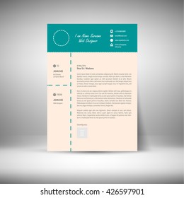 Cover Letter Print Design