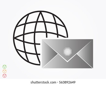 cover letter, sign, symbol, vector illustration eps10