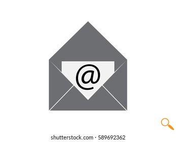 cover letter, sign, symbol, vector illustration eps10