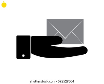 cover letter, sign, symbol, vector illustration eps10
