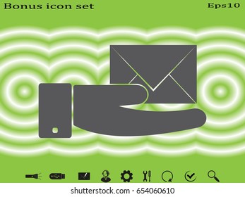cover letter, sign, symbol, vector illustration eps10