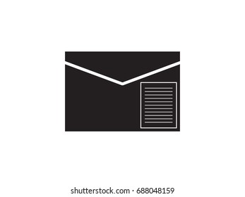 cover letter, sign, symbol, vector illustration eps10
