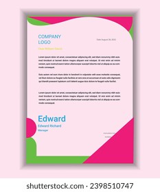 cover letter ,unique cover letter with vector art