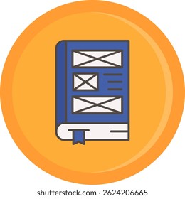 Línea de cubierta de diseño de icono de Vector