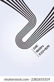 cover lines abstract background A4 size