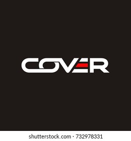 COVER logo initial letter design template vector