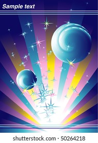 Cover magazine design, space planet