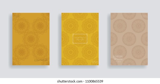 cover mandala design vector set