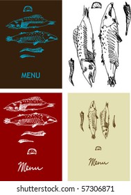 cover for menu - right size A4 - A3... handmade sketch based.